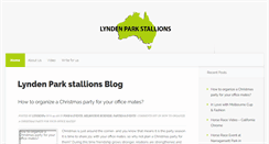 Desktop Screenshot of lyndenparkstallions.com.au