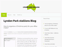 Tablet Screenshot of lyndenparkstallions.com.au